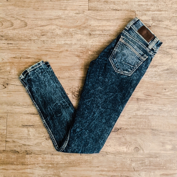 BKE Denim - BKE Denim 90's Acid Washed Style Stretch Jeans